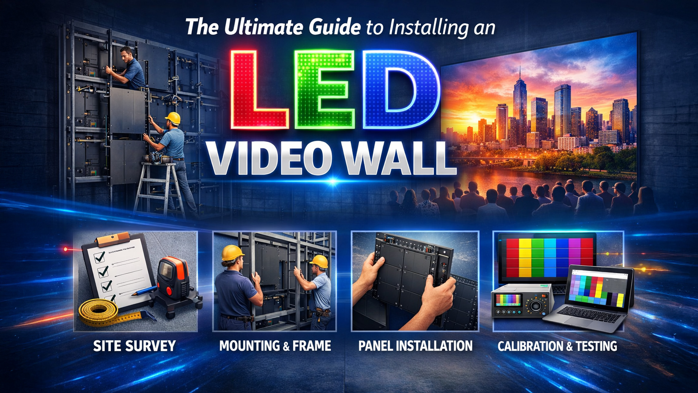 Led Screen Wall Section Ultimate Guide to Installing LED Video Wall | GoLive eTechnologies