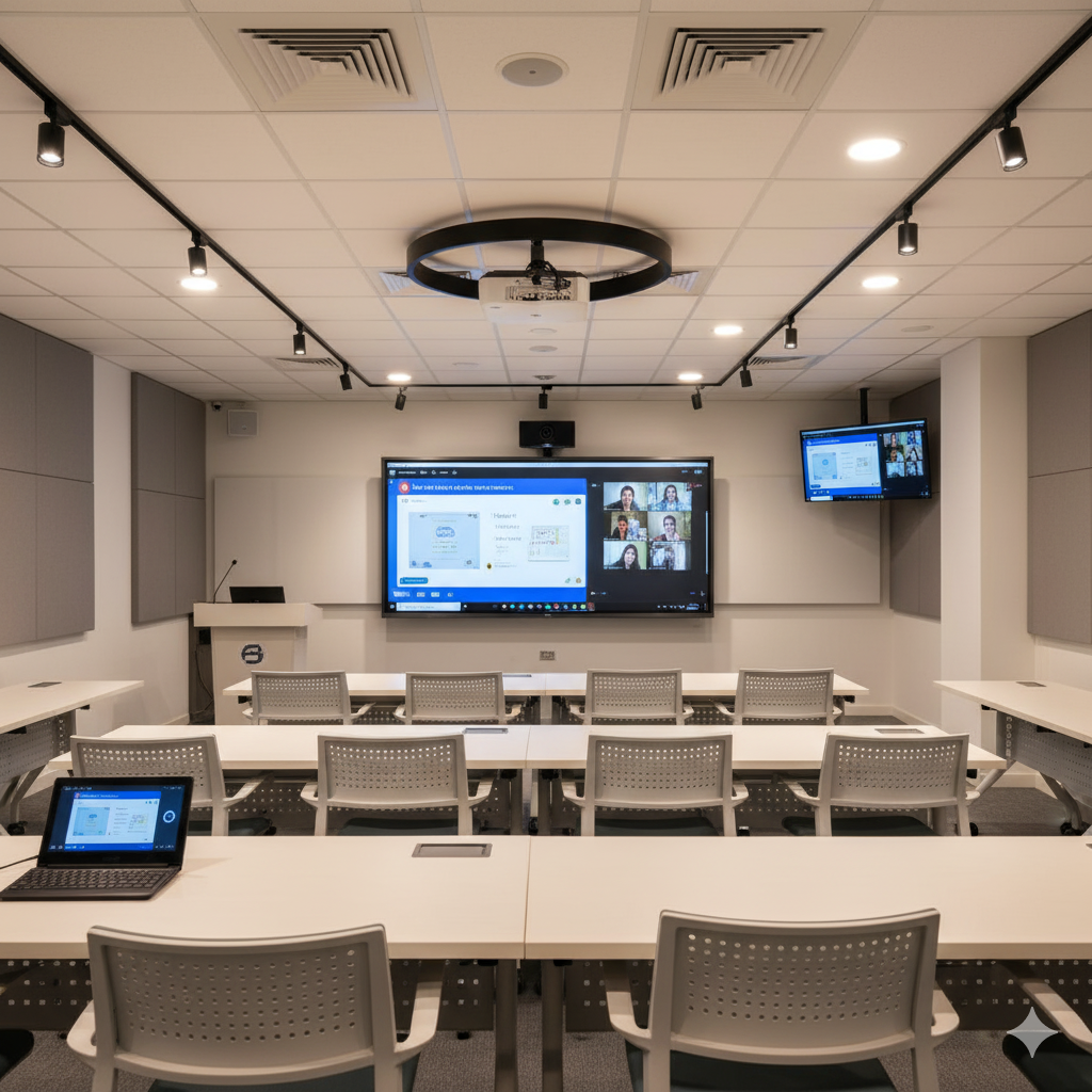 Training & Seminar Room AV Solution – Seamless Hybrid Learning & Presentations
