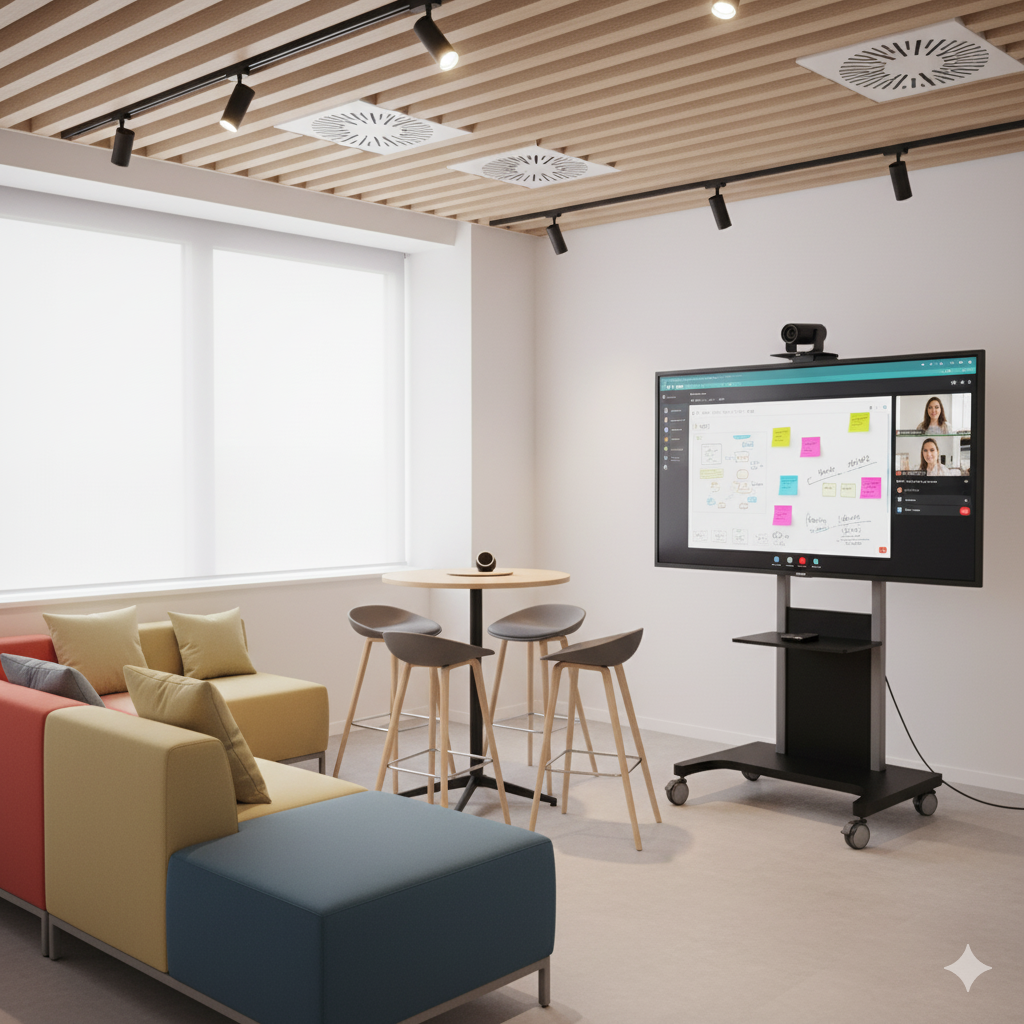 Collaboration & Breakout Zone AV Solution for Agile Teamwork