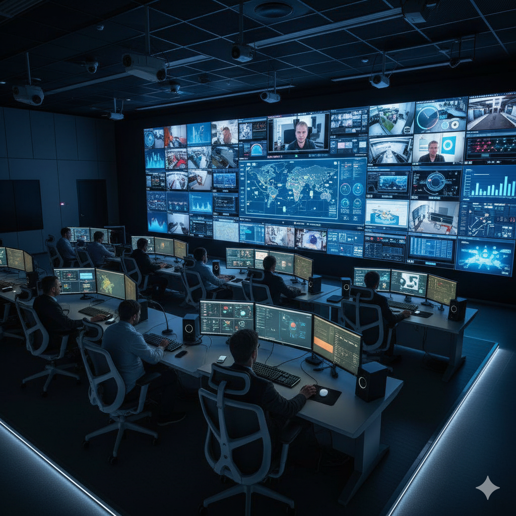Advanced Control Room & Monitoring Center AV Solution for Corporate Operations
