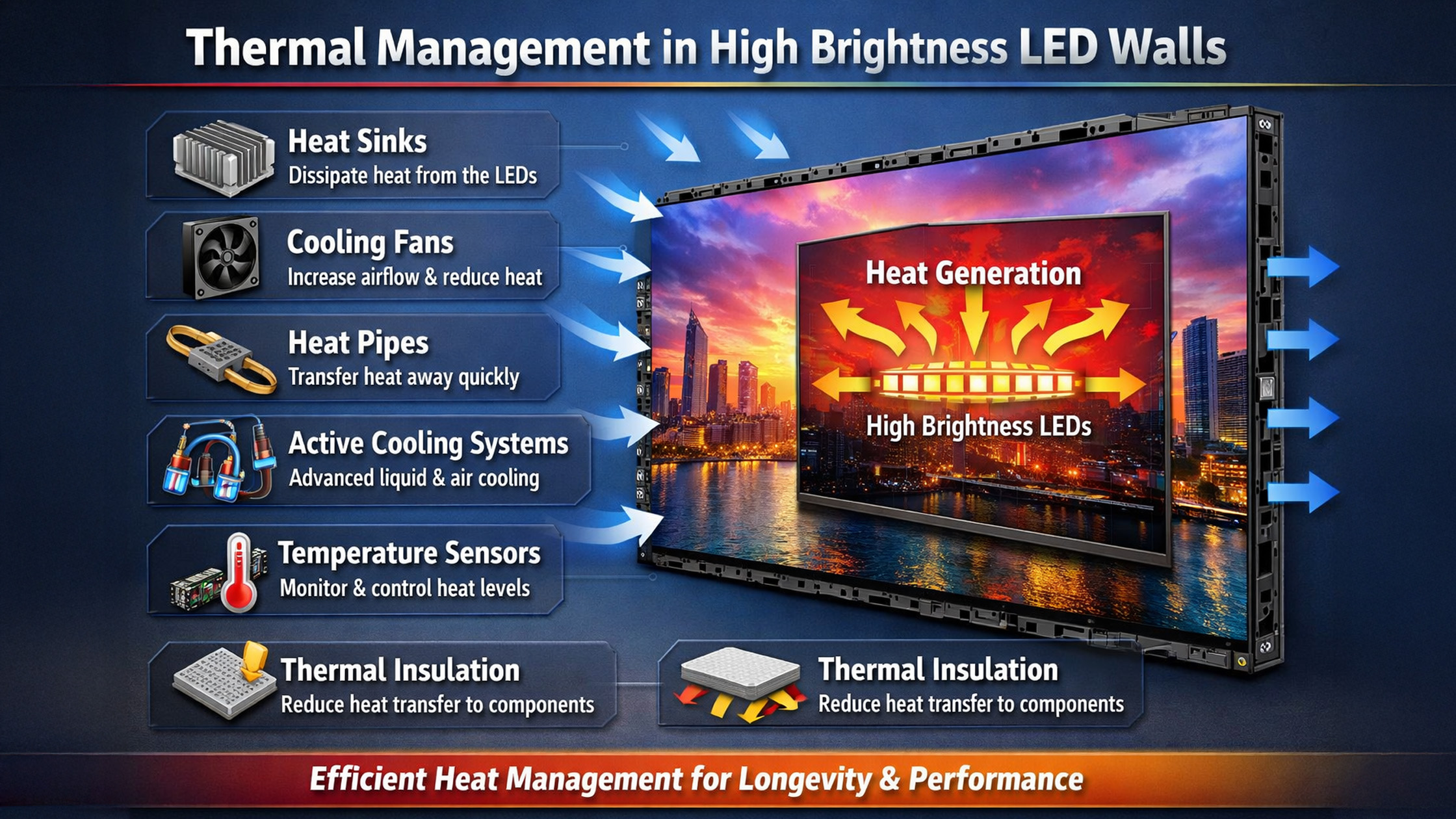 Led Display Management Thermal Management in LED Walls | GoLive eTechnologies