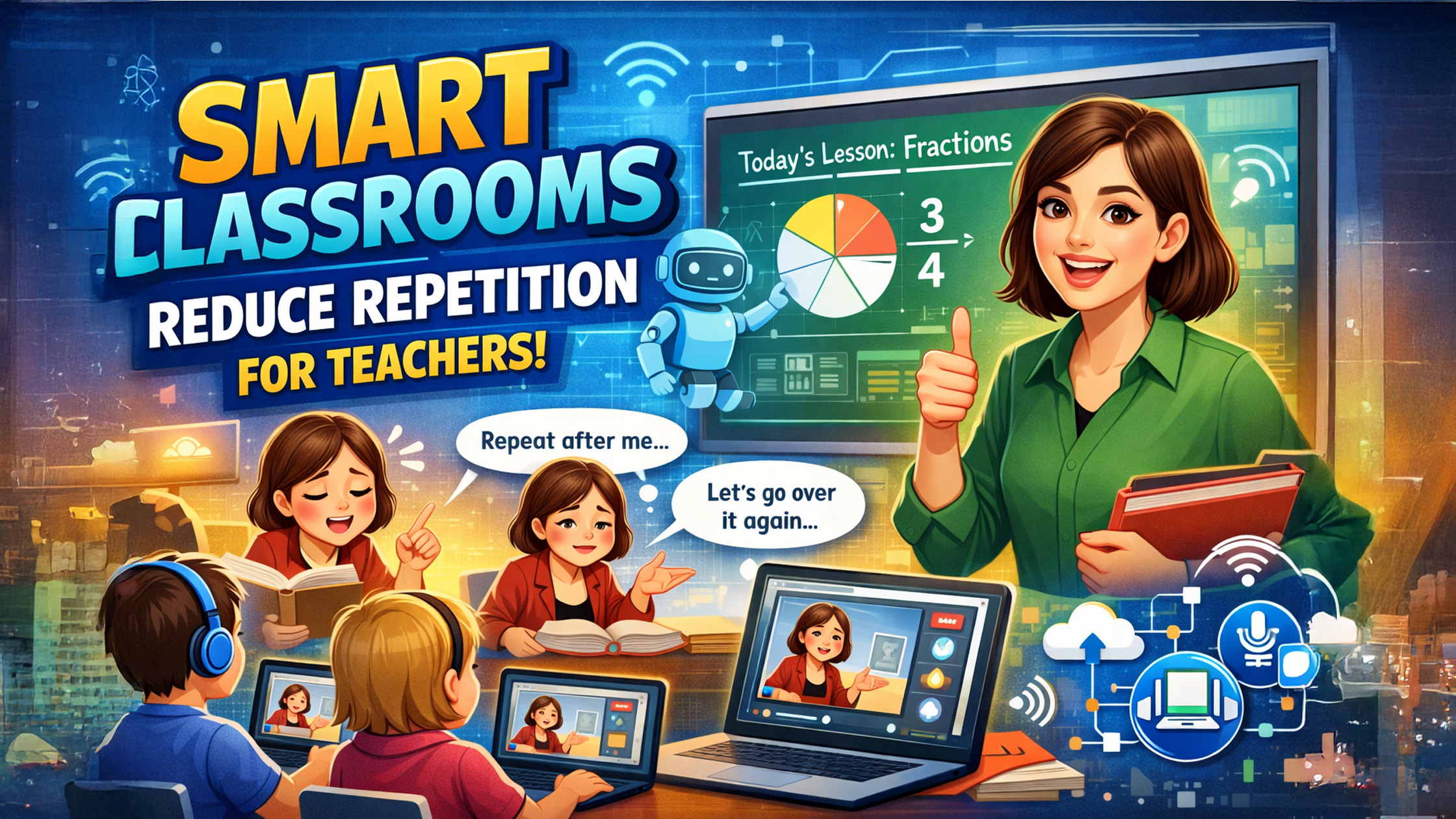 Smart Classrooms Reduce Teacher Repetition | GoLive eTechnologies India
