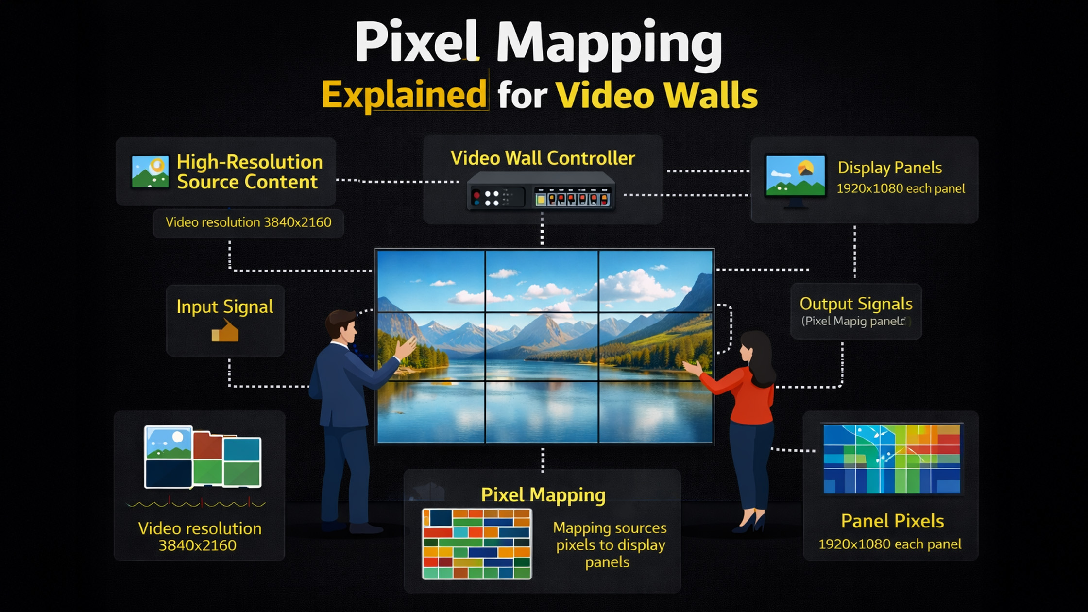 Pixel Mapping Explained for Video Walls | GoLive eTechnologies