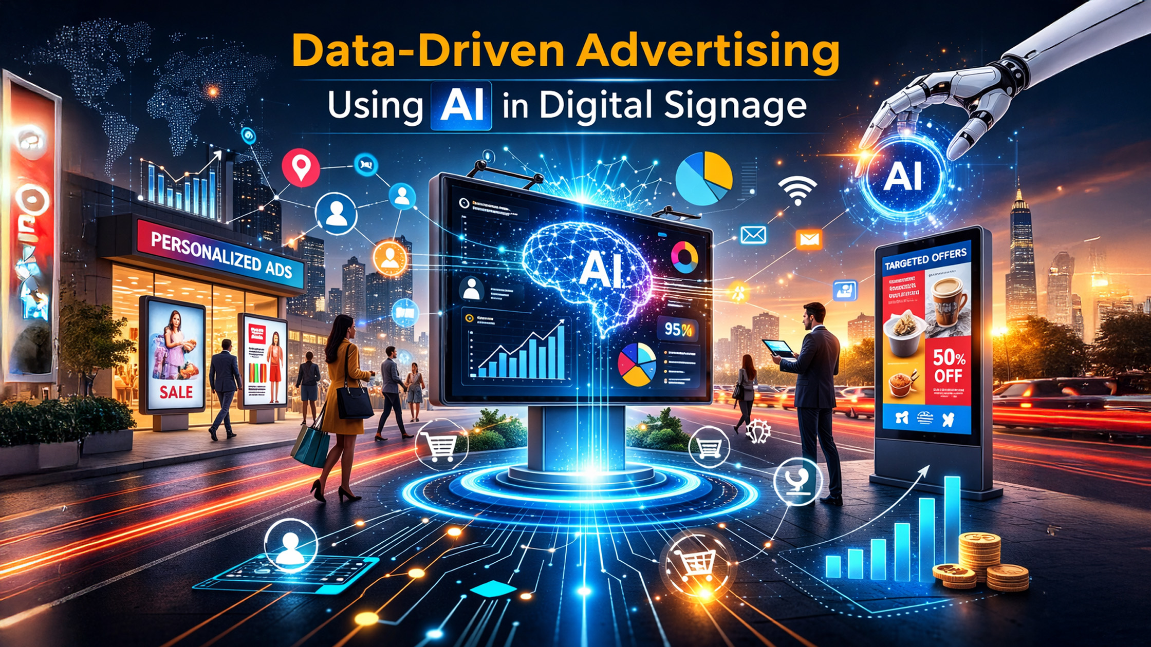 AI Digital Signage Advertising | Smart Boards by GoLive