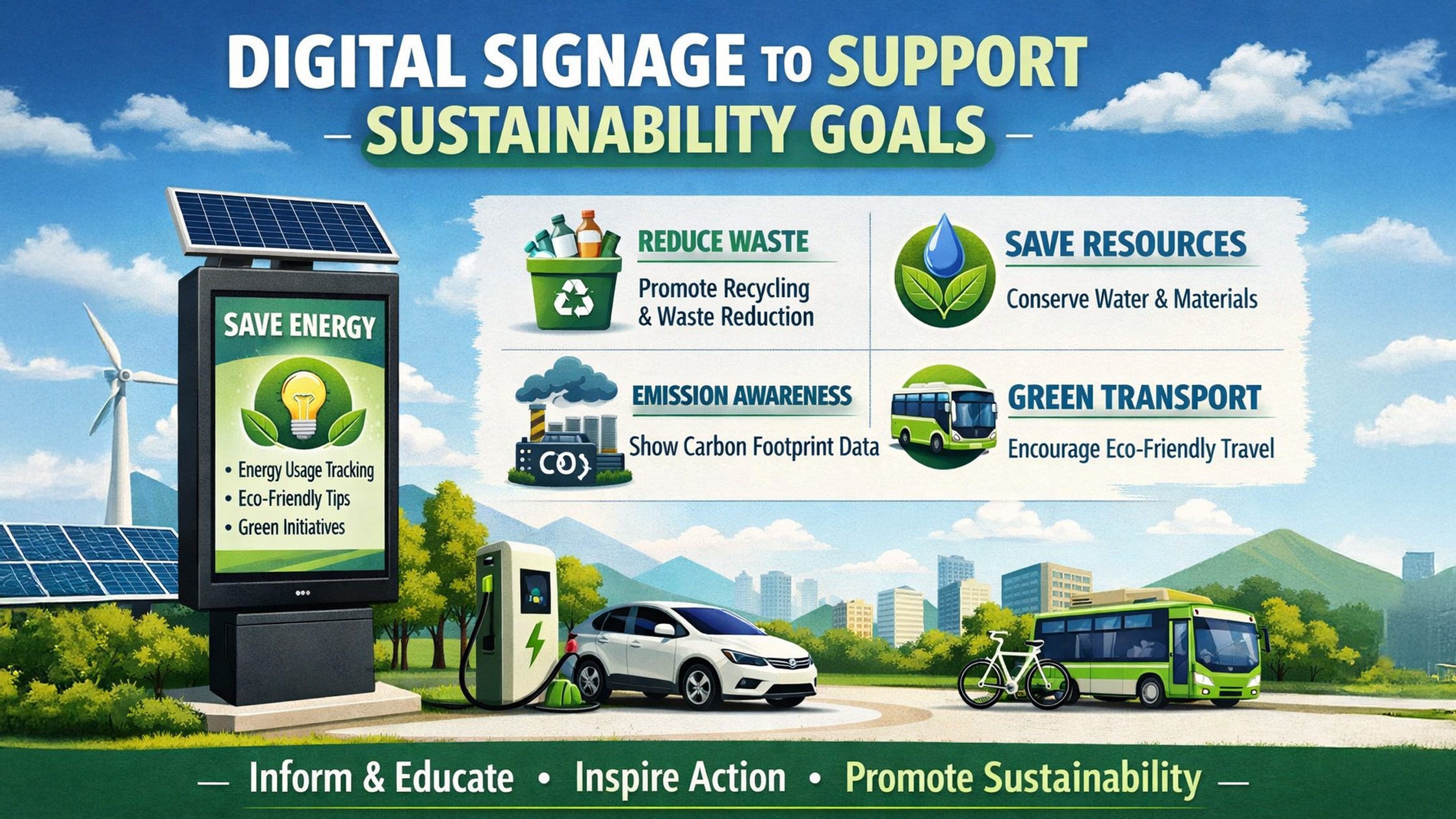 Digital Signage for Sustainability | Smart Boards India