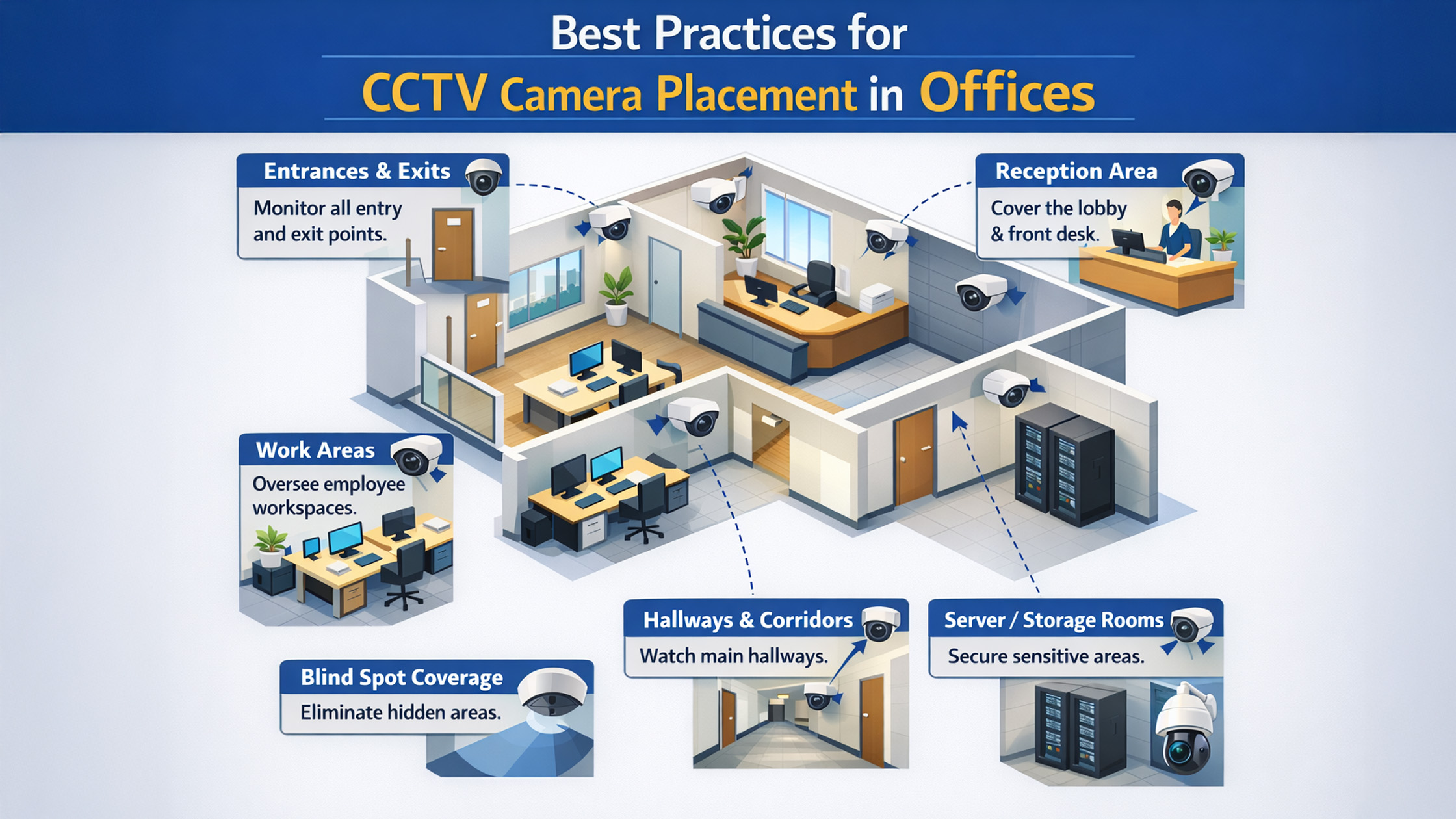 Best Practices for CCTV Camera Placement in Offices | GoLive