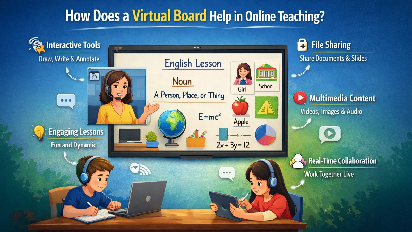 Virtual Board Software How Does a Virtual Board Help in Online Teaching? | GoLive