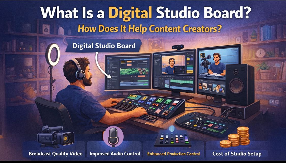Digital Studio Board for Content Creators | GoLive eTechnologies